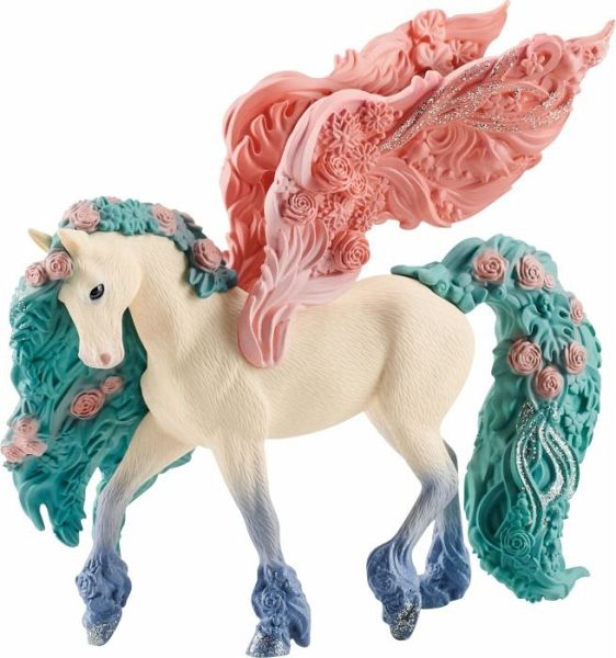 Schleich 70590 - Bayala, Blütenpegasus, Pferd, Tierfigur - Schleich