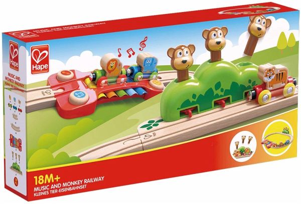 Hape E3825 - Kleines Tier-Eisenbahnset, Eisenbahn, Schienen - Hape