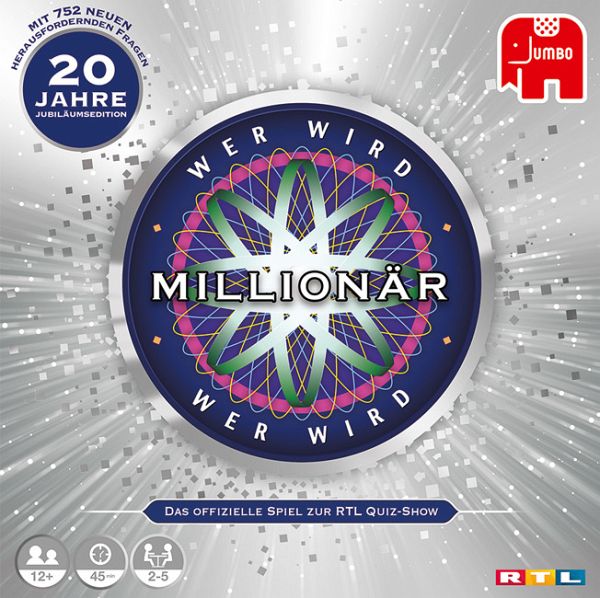 Wer wird Millionär? 20 Jahre Jubiläumsedition (Spiel) - Jumbo Spiele