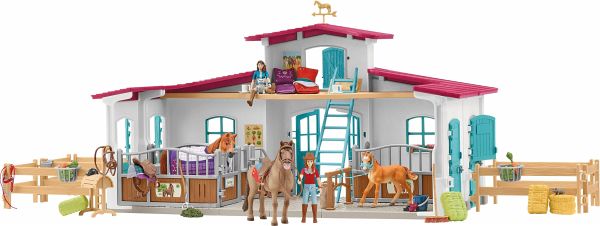 Schleich 42567 - Horse Club, Reiterhof, Pferdestall, Spielset - Schleich
