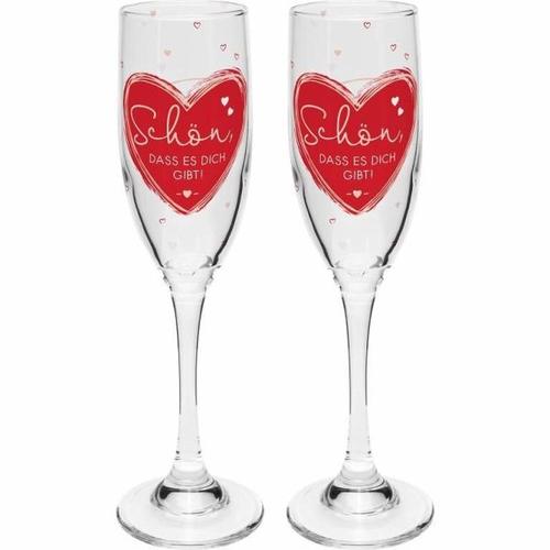 Sektglas Set Motiv 