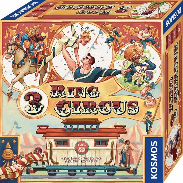 KOSMOS 684648 - 3 Ring Circus, Brettspiel - Kosmos Spiele
