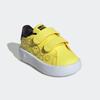 Klettschuh ADIDAS SPORTSWEAR, Gr. 27, bright gelb, core schwarz, cloud weiß, Synthetik, Textil, sportlich, Schuhe, Design auf den Spuren des adidas Stan Smith, für Kinder