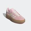 Sneaker ADIDAS ORIGINALS "GAZELLE BOLD", Gr. 40, clear pink, cream weiß, gold metallic, Leder, Synthetik, sportlich, Schuhe, Topseller