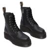 Schnürboots DR. MARTENS "Jadon", Damen, Gr. 41, schwarz, Lederimitat, modisch, Schuhe, Stiefelette, Freizeitschuh mit Plateausohle