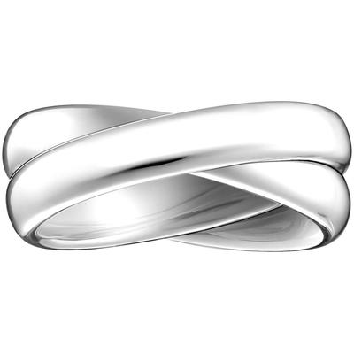 Fingerring THOMAS SABO "Duo-Ring Silber, TR2490-001-21-54-68" Gr. 64, silber (silberfarben), Fingerringe, Damen, 64, Silber 925 (Sterlingsilber), 7mm Image