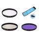 FZ9 62mm 3 In 1 Camera Bundle UV Filter CPL Filter FLD Filter Filter Pouch For Sigma 18-250mm F3.5-6.3 DC Macro HSM Lens & Sigma 18-250mm F3.5-6.3 DC Macro OS HSM Lens