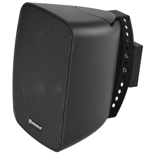 Adastra | BG Series Outdoor & Indoor 100V Weatherproof Wall Mountable Speaker | Full-Range Audio Speaker with Adjustable Mounting Bracket | IP54 Rating, 5.25" Driver, black