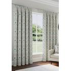 Enhanced Living Cotswold Premium Floral Blue 100% Blackout Curtains for Bedroom & Living Room - 90x108 inch (229x274 cm) - Tape Top Curtains with Textured Linen Feel - 2 x Curtain Panels