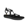 Sandale TEVA "W VOYA INFINITY", Gr. 40, schwarz, Textil, Leder, sportlich, Schuhe