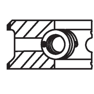 MAHLE Kolbenringsatz Universal 037 RS 10010 0N1 Image