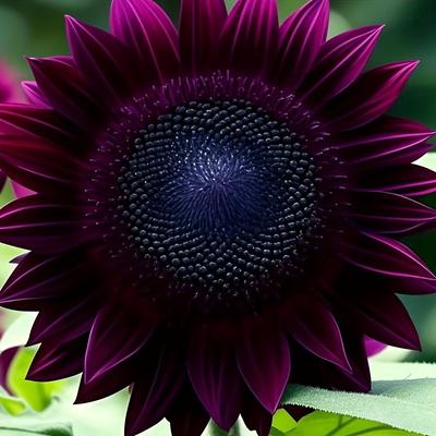 TEMU 1-pack Chocolate Purple & Red Sunflower Plastic Home Decor Flower - Vibrant Outdoor Garden Planting, Halloween Christmas Decoration, Classic For Family Ancestral & Beauty, Garden Decorations