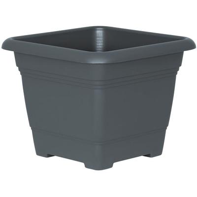 Pflanzkübel nora Anthrazit 40 cm quadratisch - Kunststoff - Geli Image