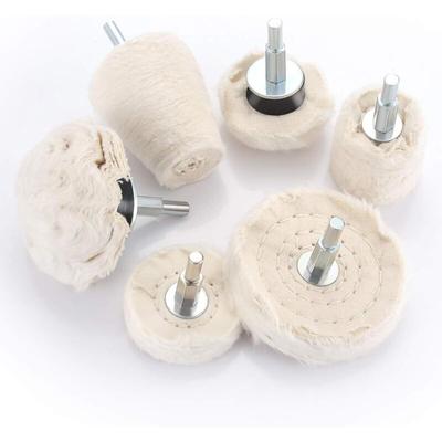 Polierscheibe für bohrmaschine, polieraufsatz 6 pcs bürsten satz konischer Polier Wheel Polierkegel Image