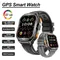 X5 AMOLED Smart Uhr Männer Dual-Band GPS 5ATM Wasserdichte Bluetooth Anruf Herzfrequenz Schlaf Monitor Kompass Outdoor Sport smartwatch