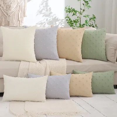 1PC Jacquard Leinen Dekoration Dekokissenbezug Wohnzimmer Dekoration Image