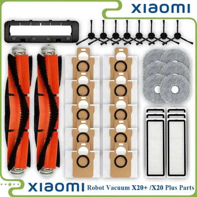 Für Xiaomi S20 / X20 + / X20 Plus/Dreame S20 Pro/W20 Pro Ultra Hauptseitenbürste Hepa-Filter Mopptuch Staubbeutel Ersatz Image