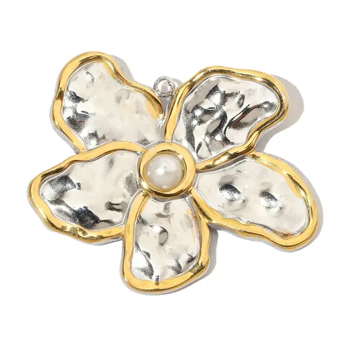 3pcs/Lot Enamel Tulip Rose Flower Stainless Steel Diy Charms Women Butterfly Daisy Necklace Pendant Cherry Strawberry Jewelry