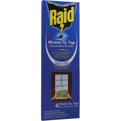 Raid Window Fly Traps, Pack Of 4 Traps
