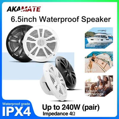 6.5inch Horn Boat Speaker Marine Sound System 75mm Magnet Waterproof Flush Mount Widely for RV ATV UTV SPA RZR 120W 240W