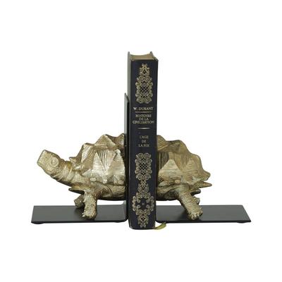CosmoLiving by Cosmopolitan Cosmoliving By Cosmopolitan Set Of 2 Brass Bookends