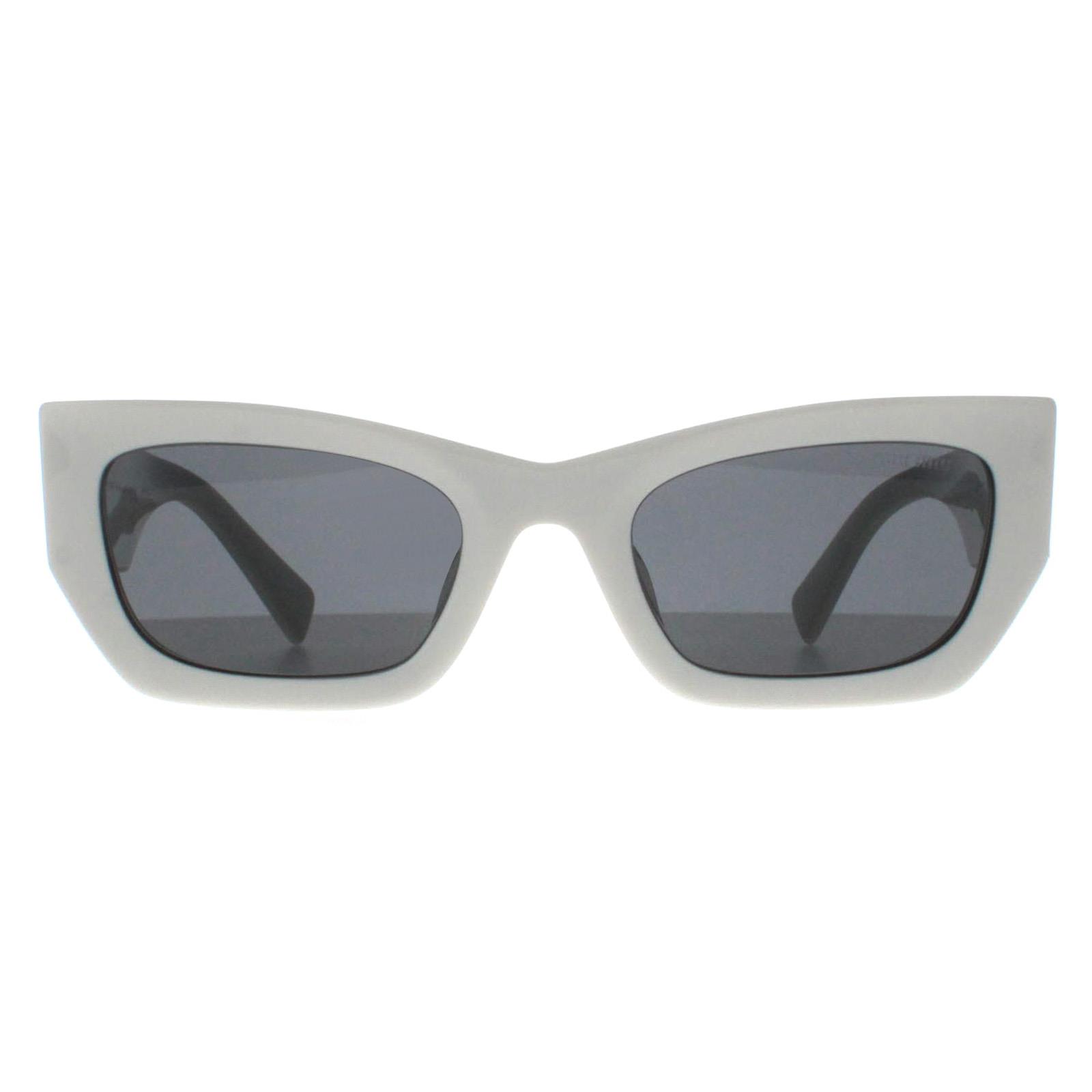 Miu Miu MU09WS 1425S0 weiÃŸ dunkelgrau Sonnenbrille Image