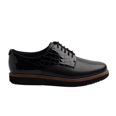 GLICK-DARBY Damen Leder Flache Schuhe Image