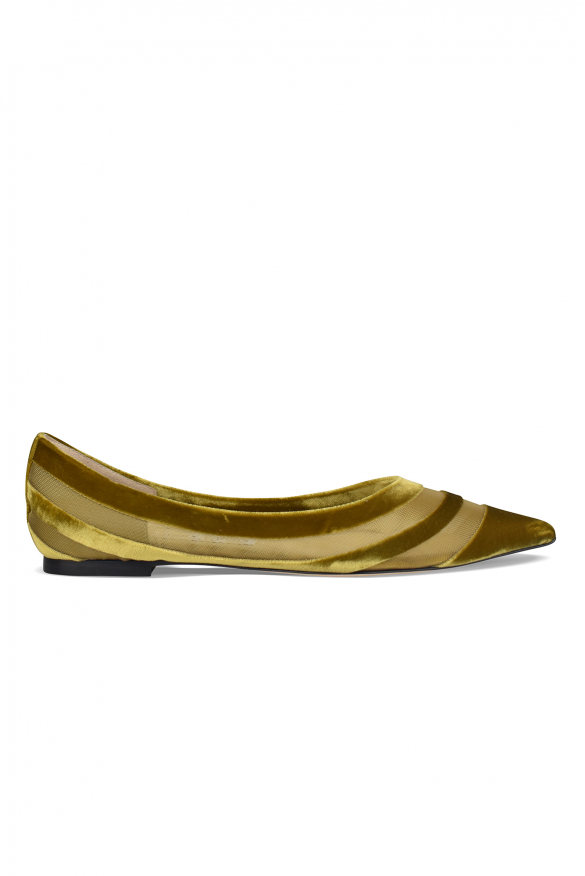 Jimmy Choo Ballerinas Love Grün US 39