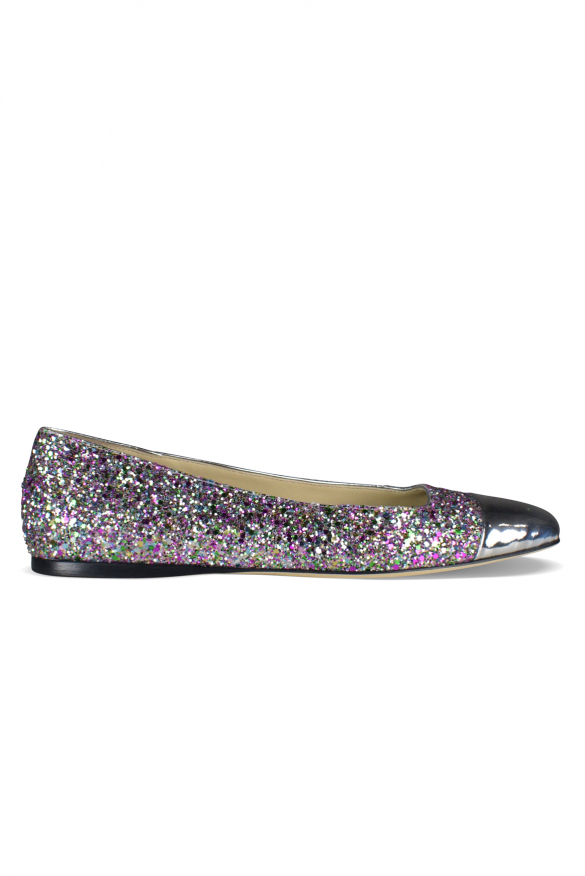 Jimmy Choo WATSON Ballerinas Silber 38,5 EU/IT