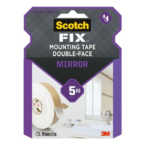 Scotch Spiegelmontageband »FIX« 19 mm/5 m weiß Image