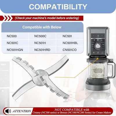 Replacement Paddle Blade for Ninja Creami NC501 CN501CO NC500C NC501C NC501H Ice Cream Makers Ice