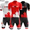 2023 New CANADA Men Triathlon Short Sleeve Cycling Jersey Sets Maillot Ropa Ciclismo Outdoor Sports Bicycle Clothing Bike Shirts