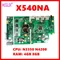 X540NA Notebook Mainboard For Asus X540 X540N X540NA R540N D540NA X540MA Laptop Motherboard With