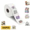 Rouleau d'autocollants de fleurs de lecture, 500 pièces, pour ordinateurs portables, Graffiti, cadeau pour téléphone, décoration de maison, autocollants esthétiques imperméables, DIY bricolage