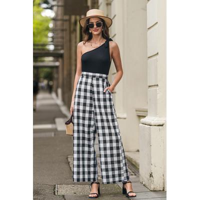 Rustic Grid Plaid Jumpsuit