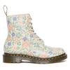 Schnürboots DR. MARTENS "1460 Pascal", Damen, Gr. 38, beige (creme geblümt), Leder, geblümt, modisch, Schuhe, Boots mit Blumenprint