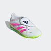 Fußballschuh ADIDAS PERFORMANCE "PREDATOR LEAGUE FOLD-OVER TONGUE KIDS FG", Gr. 36, cloud weiß, lucid pink, lucid lemon, Synthetik, sportlich, Schuhe
