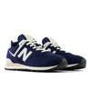 Sneaker NEW BALANCE "574", Gr. 38,5, navy 1, Leder, Synthetik, sportlich, Schuhe