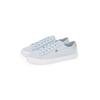 Plateausneaker TOMMY HILFIGER "VULC CANVAS LACE UP SNEAKER", Damen, Gr. 38, blau (hellblau), Baumwolle, sportlich, Schuhe, Freizeitschuh, Halbschuh, Schnürschuh, in schmaler Form