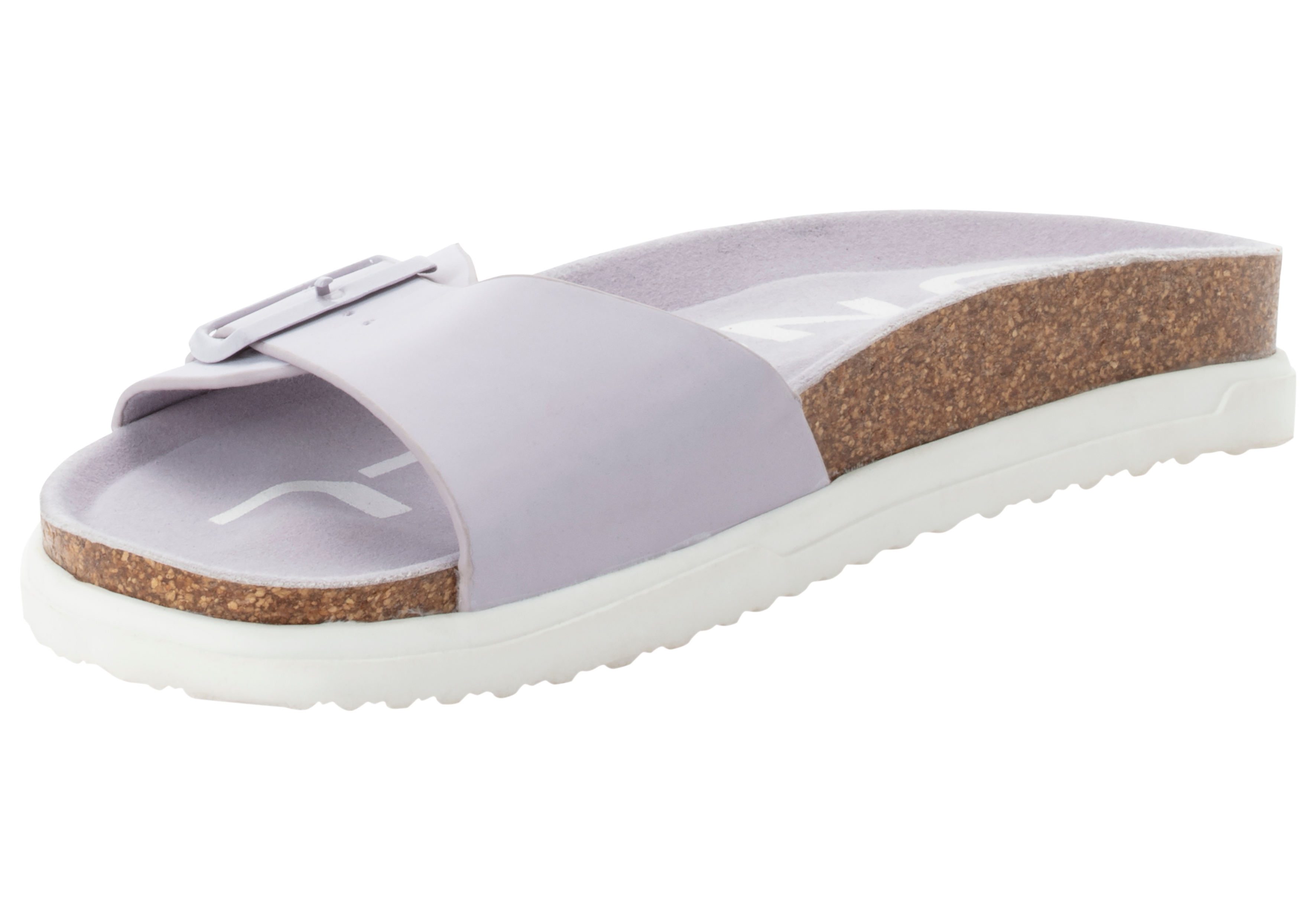 Sandale O'NEILL "SOLANA SLIDER WOMEN LOW", Damen, Gr. 36, lila (misty lila), Synthetik, Schuhe Sandale