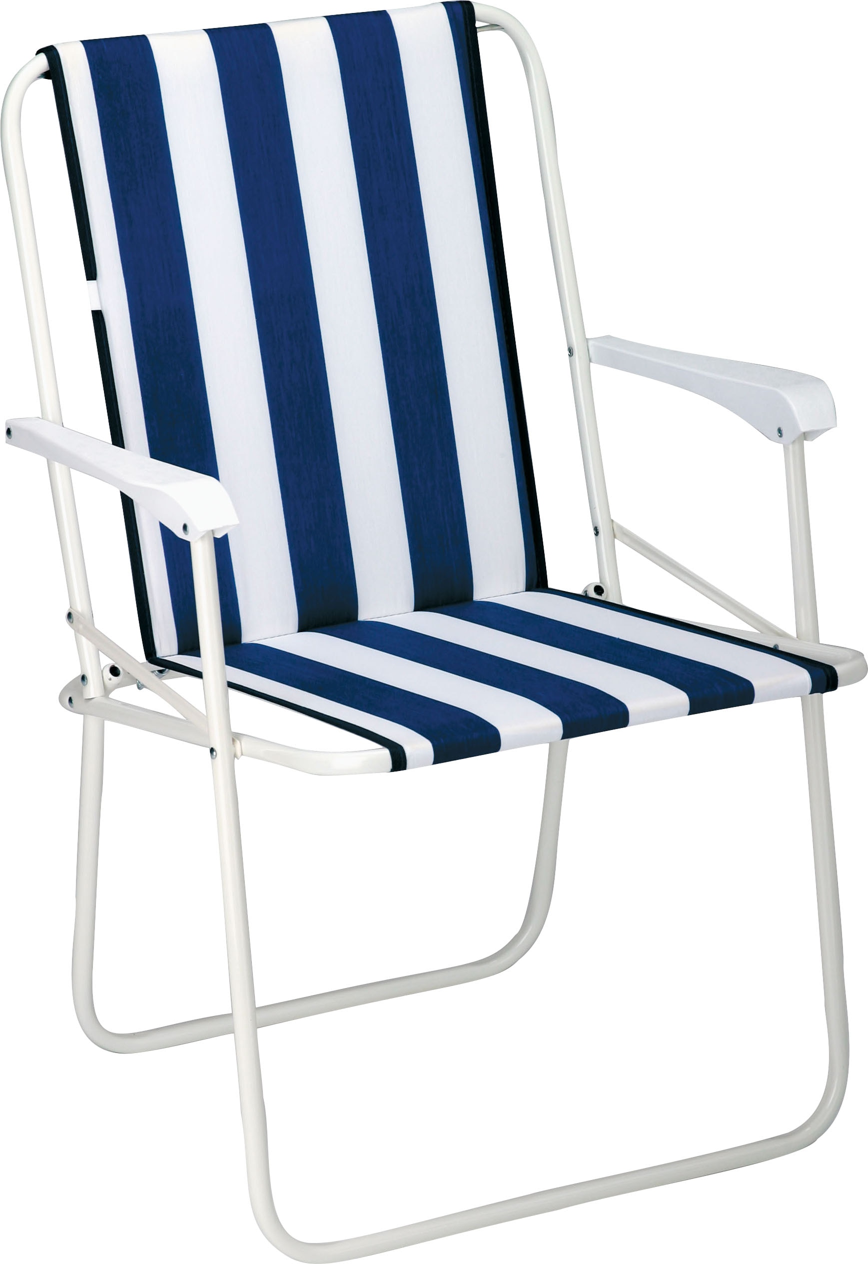 Campingstuhl BEST "Chiemsee", blau, B:56cm H:78cm T:53cm, Stahl, Stühle, Klappstuhl Image