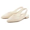Ballerina LASCANA, Damen, Gr. 36, beige, Obermaterial: 100% Textilmaterial. Futter: 100% Lederimitat. Decksohle: 100% Lederimitat. Laufsohle: 100% Synthetik, unifarben, Strukturmuster, feminin, Schuhe Slingpumps, Sling-Ballerina mit elastischem...