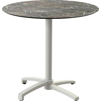 Klapptisch ESSENTIALS "X cross", sand, galaxy marble, sandfarben, B:70cm H:74cm T:70cm, Aluminium/HPL Tischplatte, Tische, in verschiedenen Ausführungen Image