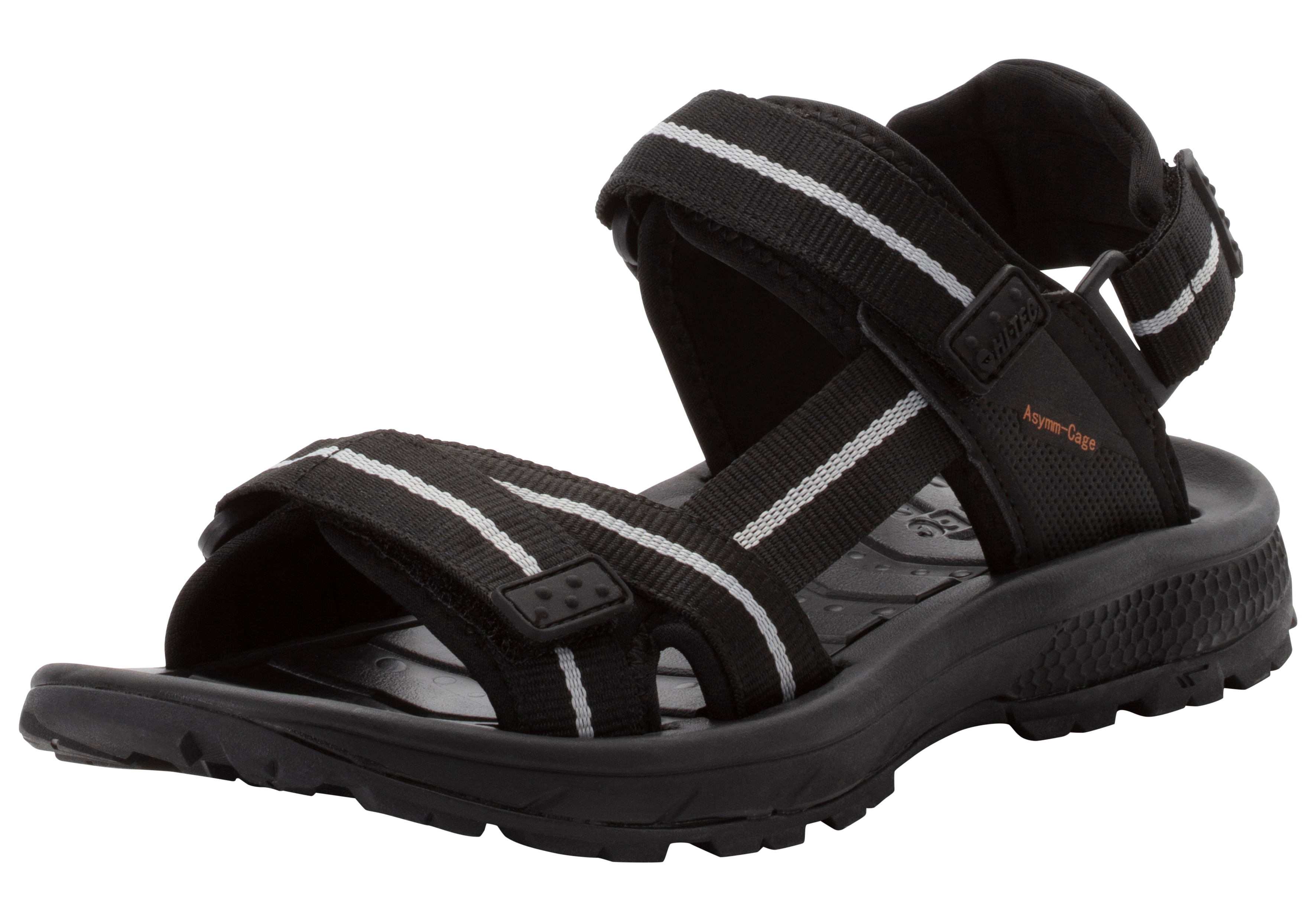 Sandale HI-TEC "SIERRA", Herren, Gr. 42, schwarz, Textil, Schuhe Sandale