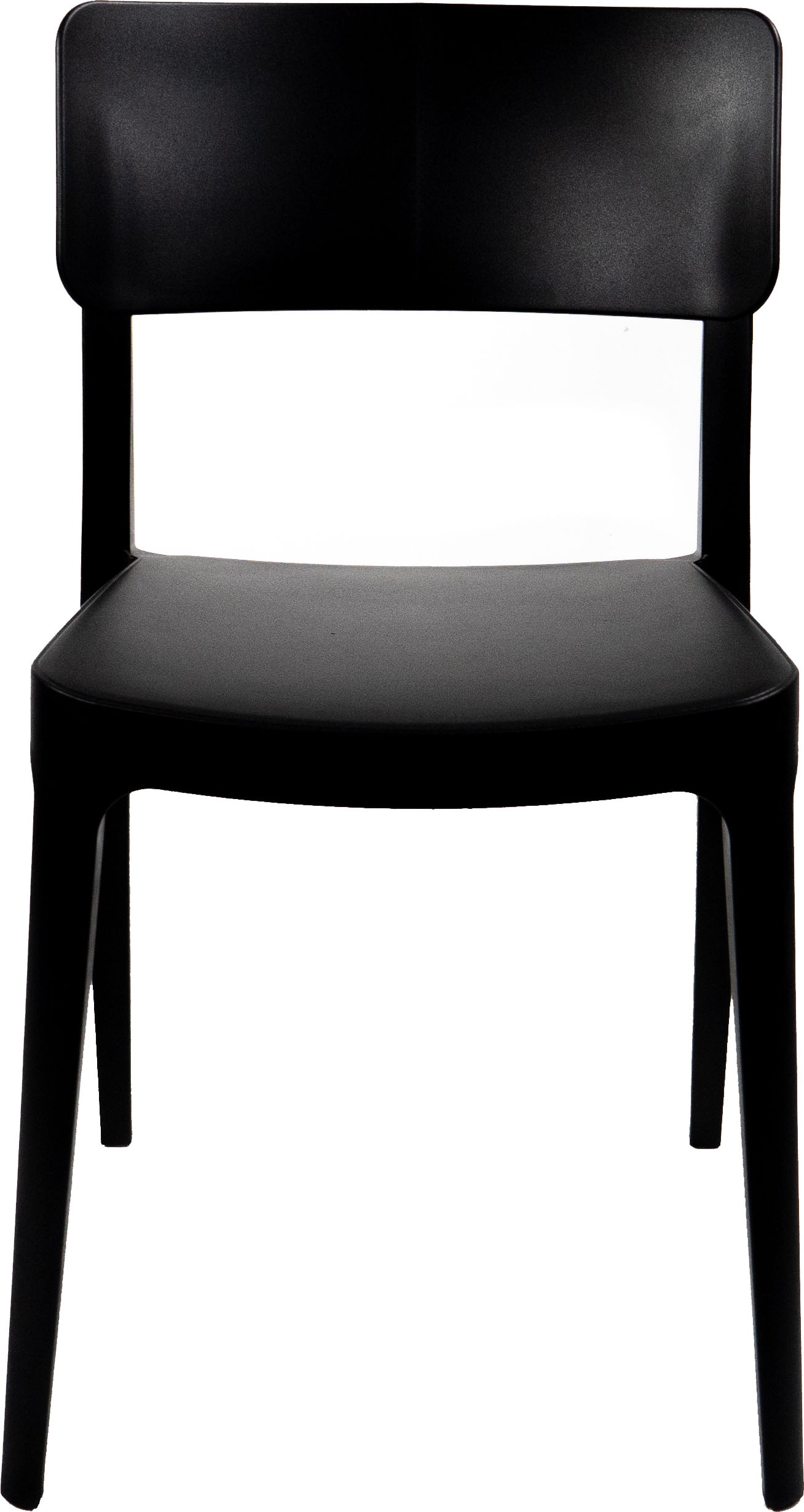 Stapelstuhl ESSENTIALS "Wing", schwarz, B:47cm H:82cm T:50cm, Kunststoff, Polypropylen, Stühle, schwarz, Kunststoff