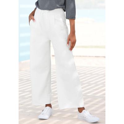 Sweathose ELBSAND, Damen, Gr. M (38), N-Gr, weiß, Sweatware, Obermaterial: 95% Baumwolle, 5% Elasthan, unifarben, modisch, figurumspielend 7/8-Länge, Hosen, in 7/8 Länge, Topseller Image