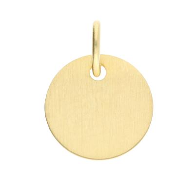 Anhänger mit Gravur ADELIA´S "Damen 333 Gold Gravurplatte Anhänger Ø 10 mm", gold, Schmuckanhänger, Damen, Gold, für Damen Image