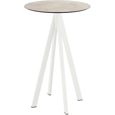 Klapptisch ESSENTIALS "Infinity", weiß, moonstone, weiß, B:70cm H:109,2cm T:70cm, Stahl/HPL Tischplatte, Tische, in verschiedenen Ausführungen Image