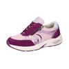 Sneaker WALDLÄUFER "H-JILL", Damen, Gr. 6 (39), rosé, weinrot kombiniert, Veloursleder, Glattleder, Textil, sportlich, Schuhe, Bequemschuh, Komfortschuh in H-Weite, seitlicher Reißverschluss