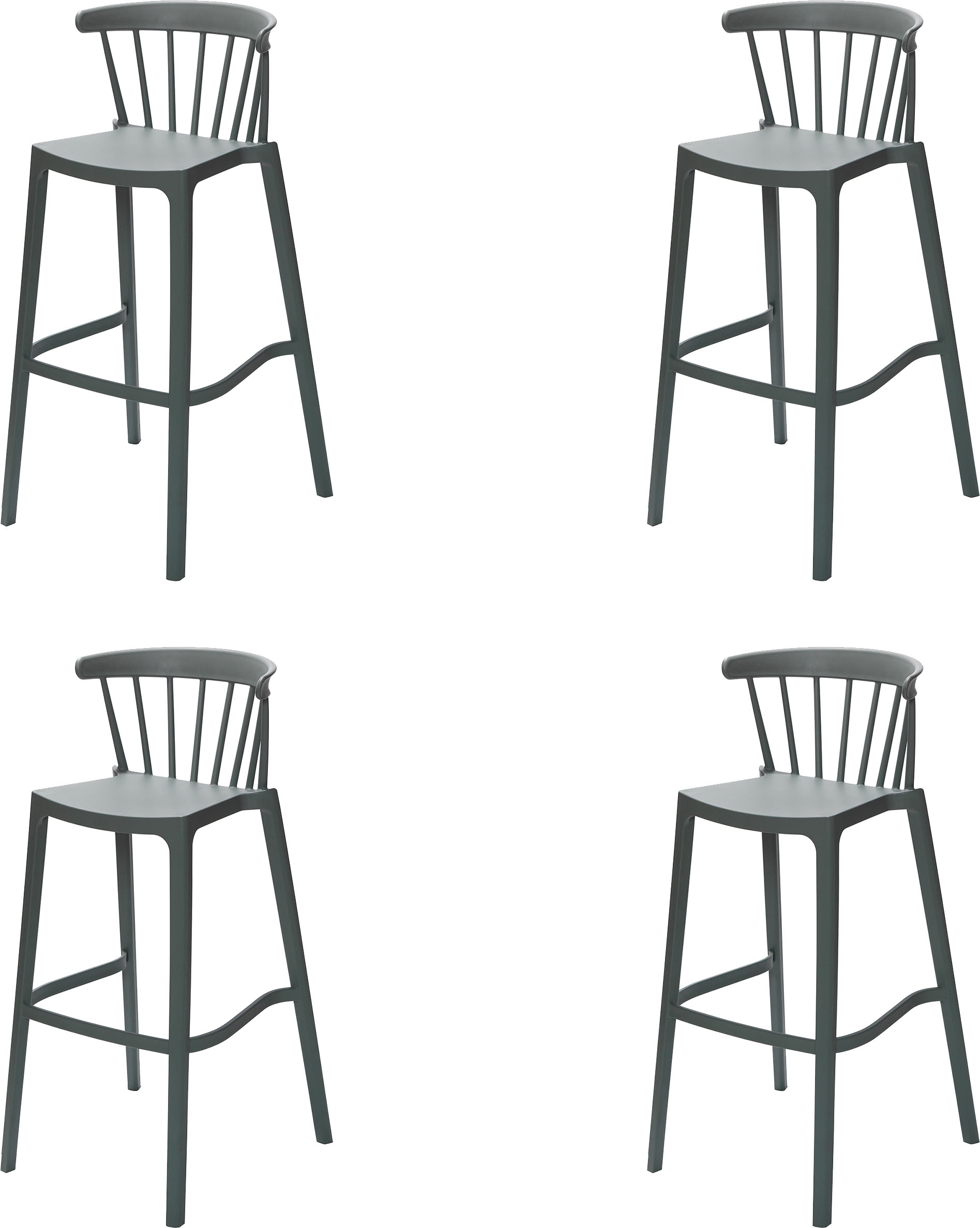 Barhocker BEST "Windson", gelb (jadegrün), B:56cm H:103cm T:55cm, Hocker, Barhocker, Polypropylene